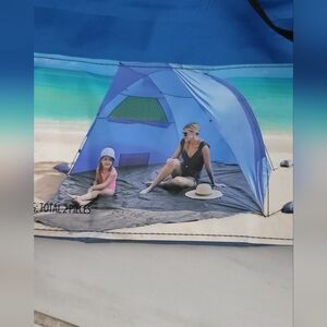 Blue Beach Tent